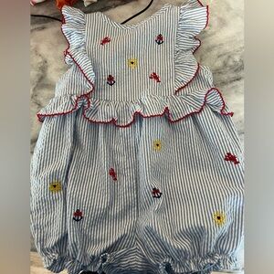 Good Lad Blue and White Striped Baby Outfit